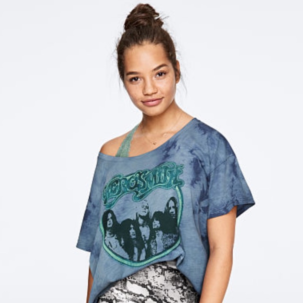 Victoria Secret PINK Short Sleeve Band Tee